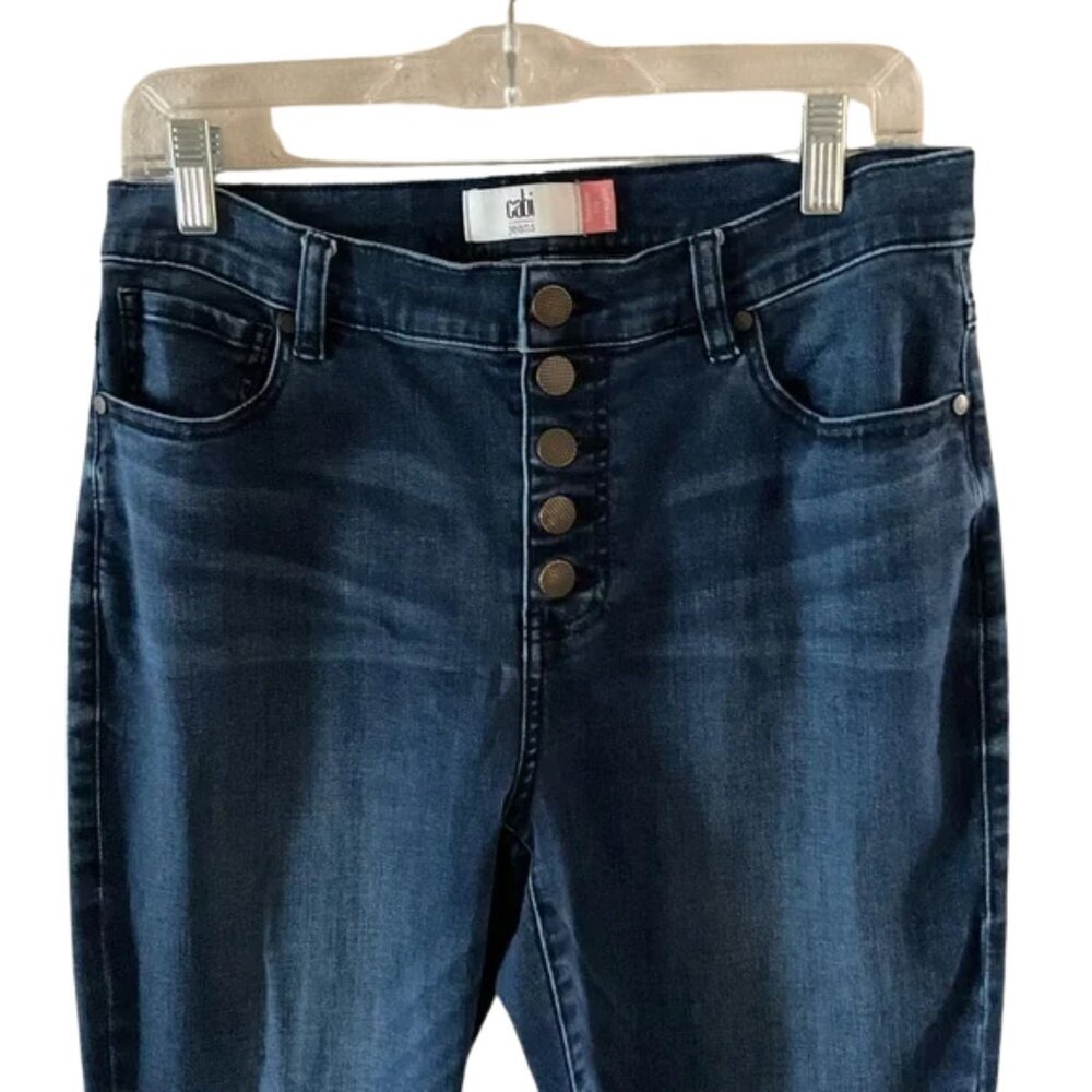 Cabi 4327 Button Fly Straight Jeans Fall 2022 Size 14 EUC - Picture 5 of 10